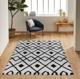 Moroccan Berber Shaggy Rugs Living Room Ikat Stone 80X150 Cm - thumbnail 3