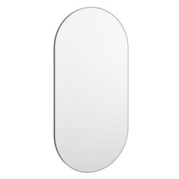 Berkfield Mirror With Led Lights 60X30 Cm Glass Oval - thumbnail 4