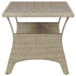Berkfield Garden Table Grey 120X70X66 Cm Poly Rattan - thumbnail 3
