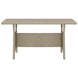Berkfield Garden Table Grey 120X70X66 Cm Poly Rattan - thumbnail 2