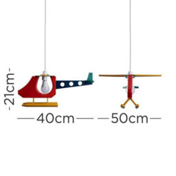 Children's Ceiling Light Shade Helicopter Pendant Bedroom Playroom Lampshade - thumbnail 2