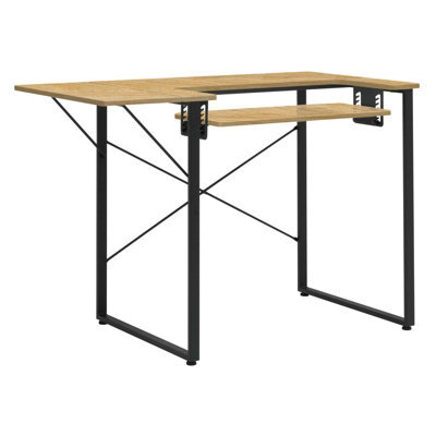Sewing Online Dart Sewing Machine Table With Folding Top In Charcoal Black / Ashwood - image 1
