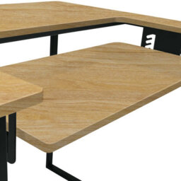 Sewing Online Dart Sewing Machine Table With Folding Top In Charcoal Black / Ashwood - thumbnail 4