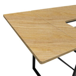 Sewing Online Dart Sewing Machine Table With Folding Top In Charcoal Black / Ashwood - thumbnail 5