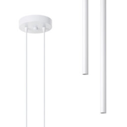 Sollux Lighting Pastelo Steel White 2 Lights Modern Pendant Ceiling Light - thumbnail 4