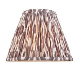 Luminosa Lighting Luminosa Higgledy Gloss Cotswold Green Paint Table Lamp With Pearl Grey Fabric Ikat Shade 25Cm E14 - thumbnail 7