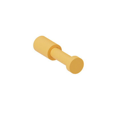 Cosmic Towel Hook, Robe Hook, Coat Hook, Mustard 5,5 Cm, Installed With Screws, Logic Collection - image 1