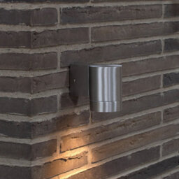 Nordlux Tin Outdoor Aluminium Wall Light Weatherproof Silver,mains