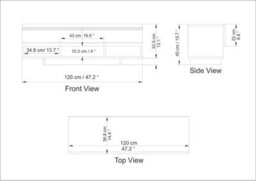 Decorotika Celestia Tv Stand Tv Unit Walnut - thumbnail 5