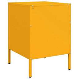 Berkfield Bedside Cabinet Mustard Yellow 36X39X50.5 Cm Steel - thumbnail 8