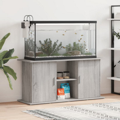 Walplus Grey Sonoma Aquarium Stand 121X41X58 Cm Engineered Wood Fish Tank Cabinet - image 1