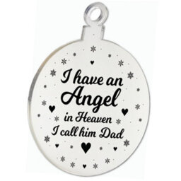 Red Ocean Beautiful Dad Memorial Christmas Tree Decoration Rememberance - thumbnail 5