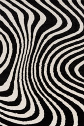 The Rugs Joli Black And White Striped Rug Soft Dense Pile Easy To Clean And Pet Friendly For Living Rooms And Bedrooms - thumbnail 2