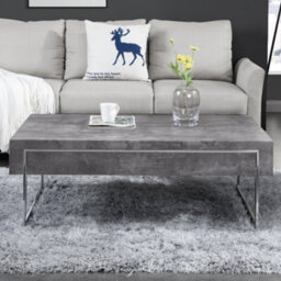 Furniture in Fashion Casa Wooden Coffee Table With 1 Drawer In Concrete Effect - thumbnail 2