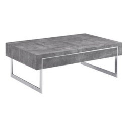 Furniture in Fashion Casa Wooden Coffee Table With 1 Drawer In Concrete Effect - thumbnail 3