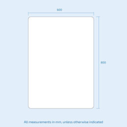 Nes Home 600 X 800mm Motion Sensor Bathroom Led Mirror Shaver Socket Demister - thumbnail 9
