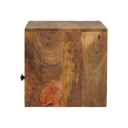 Artisan Furniture Solid Wood Solis 1-Drawer Oak-Ish Wall Mounted Nightstand, 1 Shelf, Beige - thumbnail 9