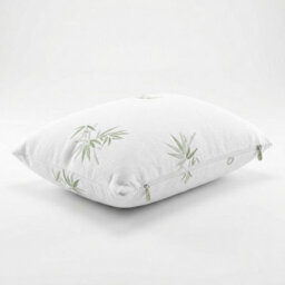 2 Pack Bamboo Memory Foam Pillows 60 X 40 X 13Cm With Bamboo Zipped Covers, Shredded Memory Foam Bed Pillows, Medium Support - thumbnail 5