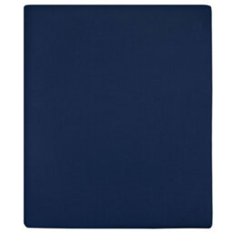 Walplus Jersey Fitted Sheet Navy Blue 140X200 Cm Cotton