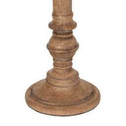 Hill Interiors Solenne Table Lamp With Edged Linen Shade - Resin - L41 X W41 X H79 Cm - Brown - thumbnail 3
