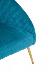 Orsina Blue Occasional Chair, Luxury Blue Velvet Occasional Chair, Comfortably Fashionable Blue And Gold Chair - thumbnail 6