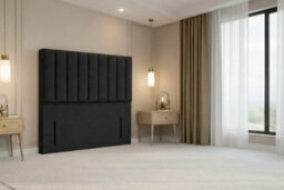 "Nexus Kyoto Plush Divan, Black, 54"" Headboard, 2 Drawers Foot-End, Open Coil Mattress, Double" - thumbnail 7