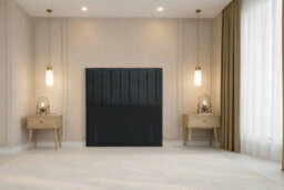 "Nexus Kyoto Plush Divan, Black, 54"" Headboard, 2 Drawers Foot-End, Open Coil Mattress, Double" - thumbnail 8
