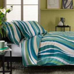 Deyongs Smith Wave 100% Cotton Duvet Cover Set Soft, Breathable & Stylish Bedding - thumbnail 2