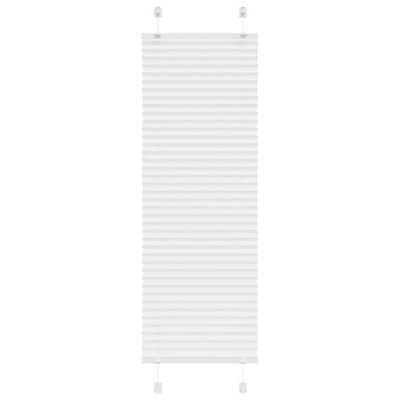 Berkfield Pleated Blind White 50X100 Cm Fabric Width 49.4 Cm Polyester - image 1