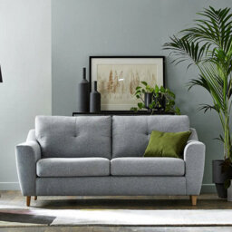 Furnishings For Less UK Baxter Silver Tufted Fabric Sofa Suite 3 Seater And 2 Seater Sofa - thumbnail 2
