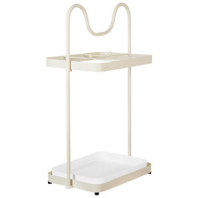 Beliani Umbrella Stand Chaverny Metal Beige - image 1