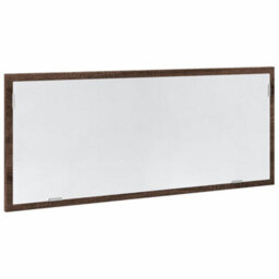 Berkfield Led Bathroom Mirror Brown Oak 100X8.5X37 Cm Engineered Wood - thumbnail 5