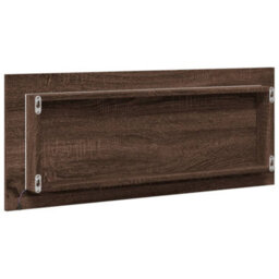 Berkfield Led Bathroom Mirror Brown Oak 100X8.5X37 Cm Engineered Wood - thumbnail 8
