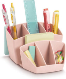Cep Mineral Desk Tidy Pink 8 Section Desktop Organiser 105802681
