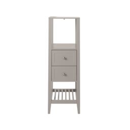 GoodHome Perma Tall Satin Grey Bathroom Cabinet (H)120Cm (W)40.2Cm - thumbnail 3