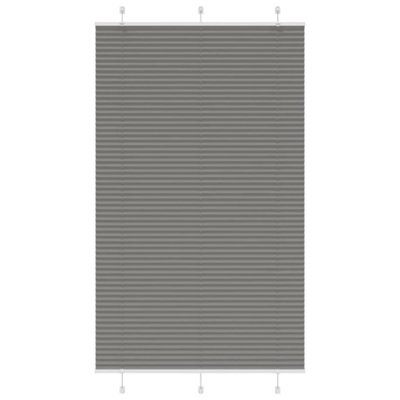 Berkfield Pleated Blind Anthracite 115X200 Cm Fabric Width 114.4 Cm Polyester - image 1