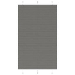 Berkfield Pleated Blind Anthracite 115X200 Cm Fabric Width 114.4 Cm Polyester - thumbnail 1