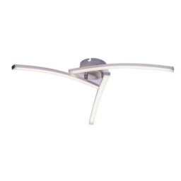 Luminosa Lighting Luminosa Tansy Integrated Led Semi Flush Ceiling Light Nickel Matt 3X Led 3000-4000K - thumbnail 3