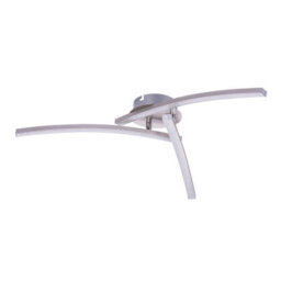 Luminosa Lighting Luminosa Tansy Integrated Led Semi Flush Ceiling Light Nickel Matt 3X Led 3000-4000K - thumbnail 2