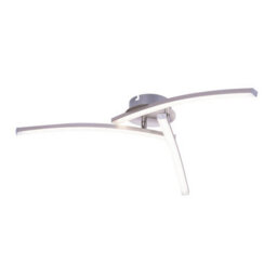 Luminosa Lighting Luminosa Tansy Integrated Led Semi Flush Ceiling Light Nickel Matt 3X Led 3000-4000K - thumbnail 1
