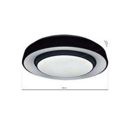Milagro Naomi Stylish 38Cm Black Led 24W(122W) Ceiling Lamp With Included Remote To Achieve Perfect Brightness And Temperature - thumbnail 6