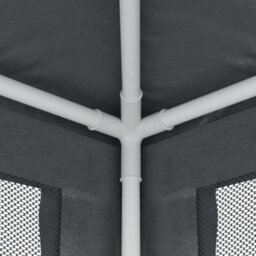 Walplus Party Tent Garden Gazebo Canopy With 4 Mesh Sidewalls Anthracite 3X4 M Hdpe - thumbnail 6