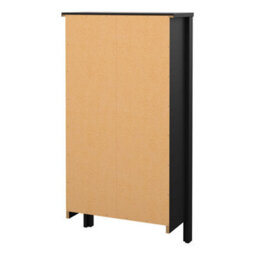 Wyld Haus Gossmere Shoe Cabinet Matt Black, 2-Door Freestanding - thumbnail 5