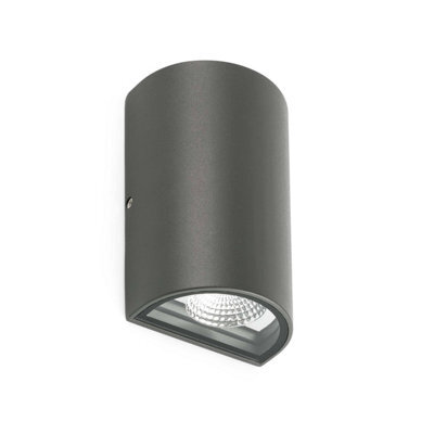 Luminosa Lighting Luminosa Lace Led Outdoor Up Down Wall Light Dark Grey Ip54 - image 1