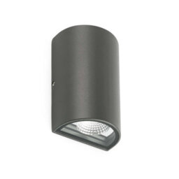Luminosa Lighting Luminosa Lace Led Outdoor Up Down Wall Light Dark Grey Ip54