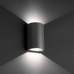 Luminosa Lighting Luminosa Lace Led Outdoor Up Down Wall Light Dark Grey Ip54 - thumbnail 2