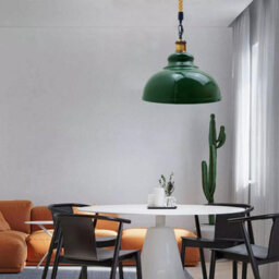 Hemp Rope Ceiling Light, E27 Retro Metal Hanging Ceiling Lamp With 29Cm Curvy Lampshade Bedroom, Kitchen, Cafe Bar - thumbnail 4