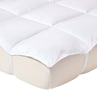 Homescapes Super Microfibre Double Mattress Topper - image 1