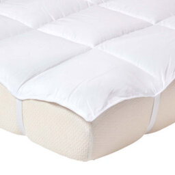 Homescapes Super Microfibre Double Mattress Topper - thumbnail 1