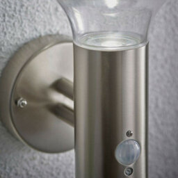 Ip44 Outdoor Led Lamp Stainless Steel Wall Pir Light Modern Porch Cool White - thumbnail 5